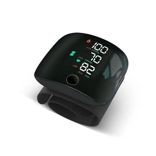 Wrist Blood Pressure Monitor,Rechargeable Blood Pressure Monitor for Home Use, LED Display, Voice Broadcast,Wrist Measuring Instrument, Touch Screen Wrist Blood Pressure Cuff, 99X2 Reading Memory Wrist Blood Pressure Monitor, with Carrying Case.