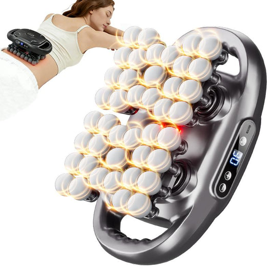 BENBO 42-Ball Massage Gun 30-Level Intensity Adjustment 9 Massage Modes Effectively Relieves Back, Shoulder, Leg, and Foot Pain Quiet Muscle Massager Features Red Light Therapy Adjustable Settings Ideal for Daily Use Perfect Christmas Gift Choice
