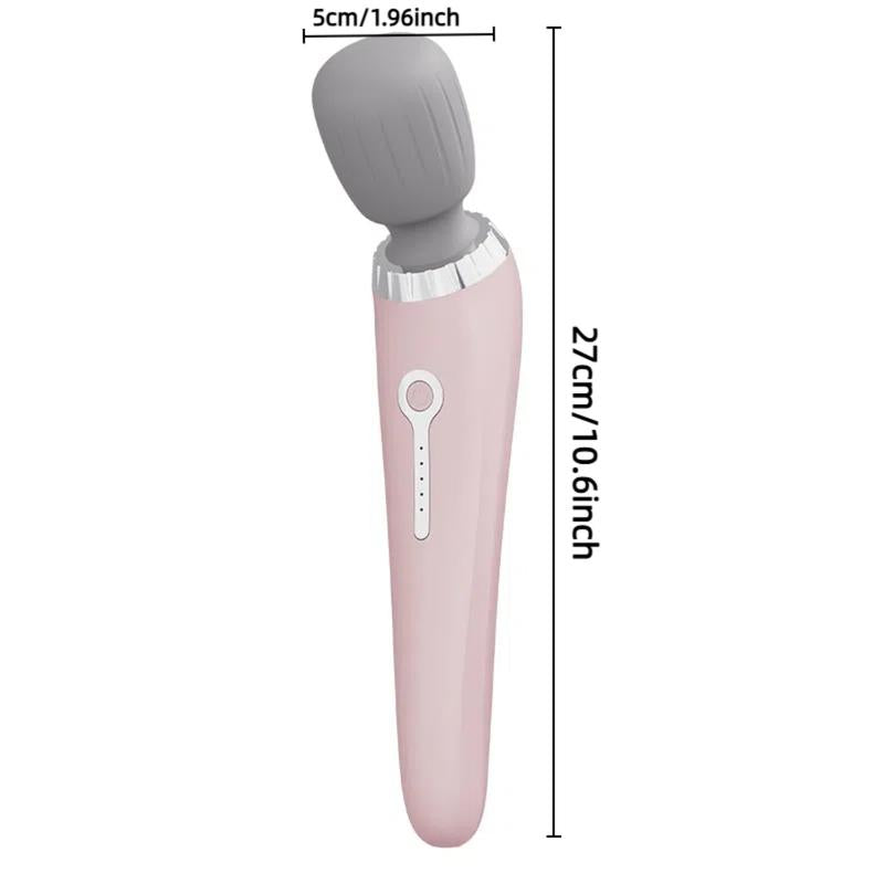 Portable USB Rechargeable Handheld Massager with High-Frequency Vibration Motor for Neck, Back, Leg, and Waist Muscle Relief