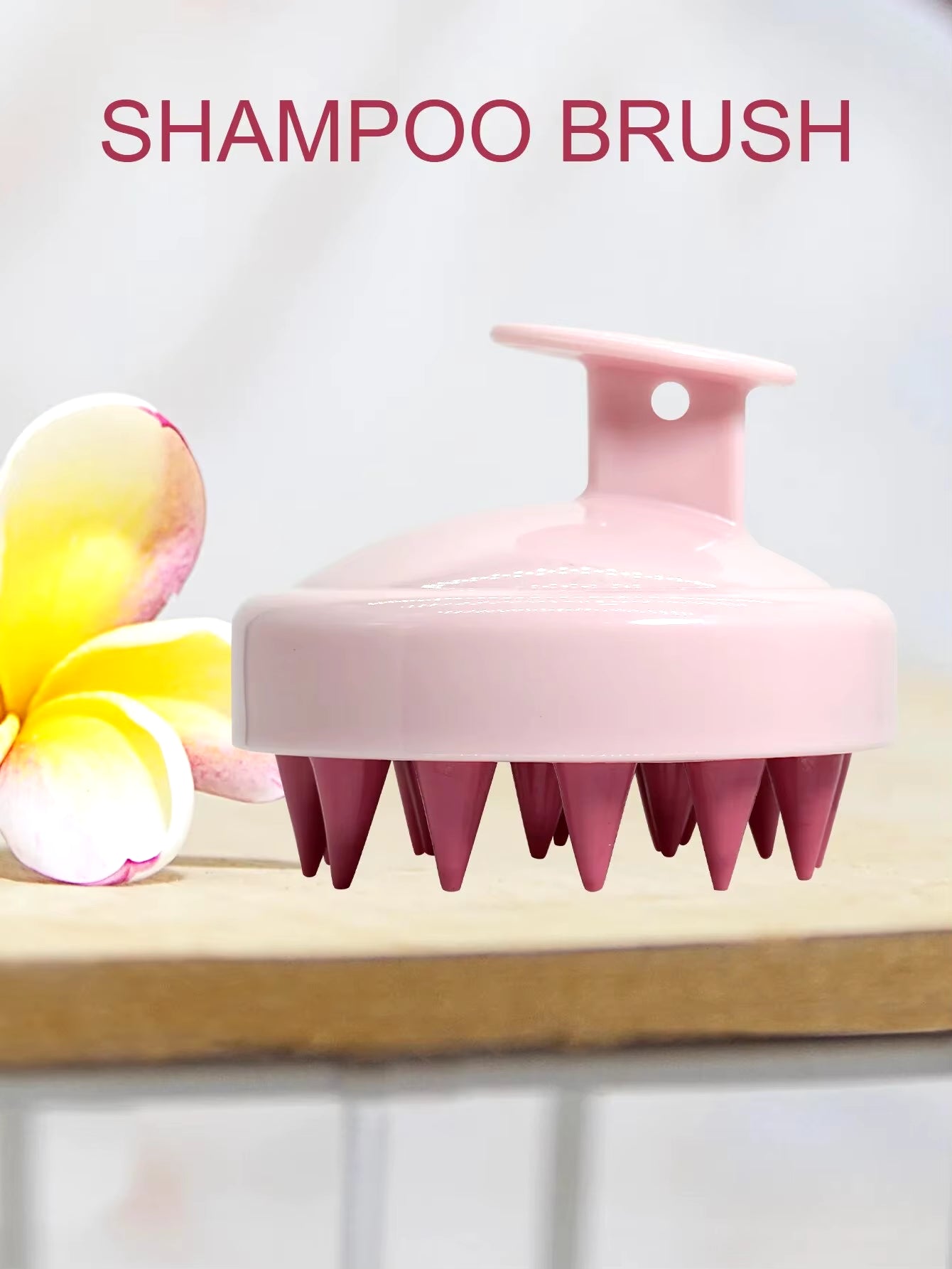 Advanced Silicone Scalp Stimulator: Professional Deep-Cleansing Massage Tool with Ergonomic Magic Handle – High-Durability Hair & Body Spa Brush