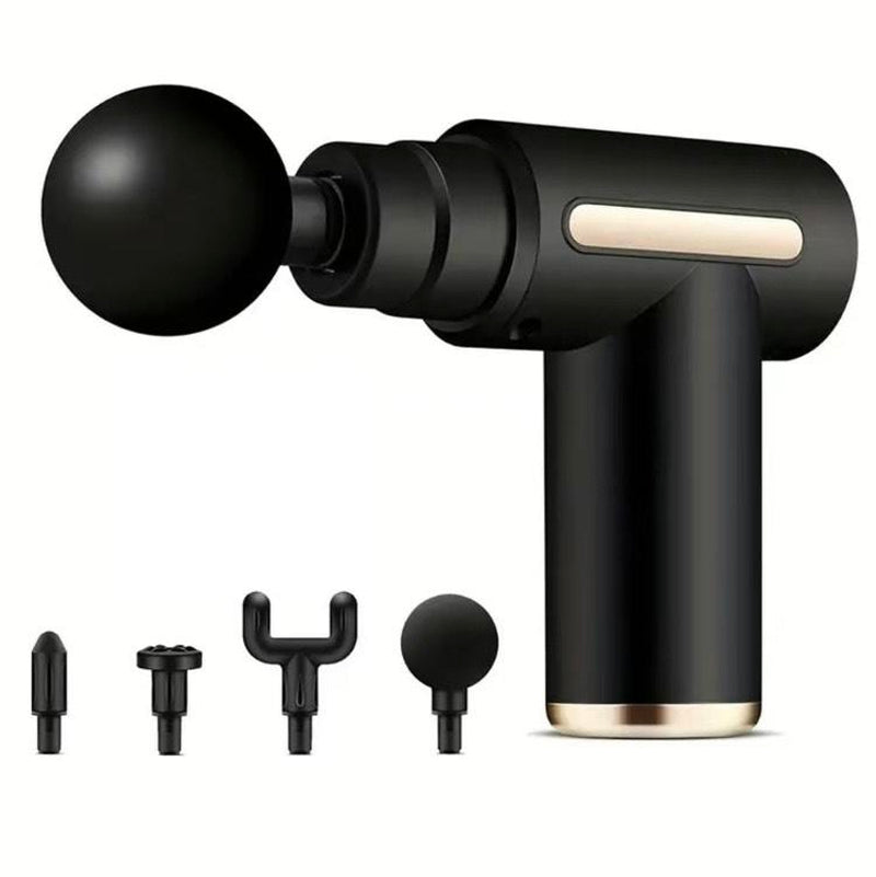 Electric Massage Machine with Replacement Heads, 1 Set Portable Handheld Comfort Muscle Massage Gun